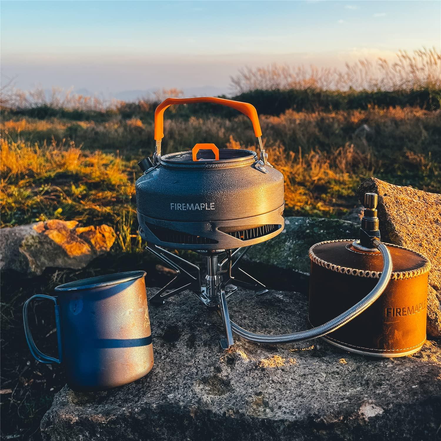 imageFire Maple Polaris Pressure Regulator Stove Portable Camping Backpacking Stove Lightweight Durable Camp Cooking Stuff Wind Resistent Jet Burner Perfect Boiling Performance in Cold Weather Remote Version