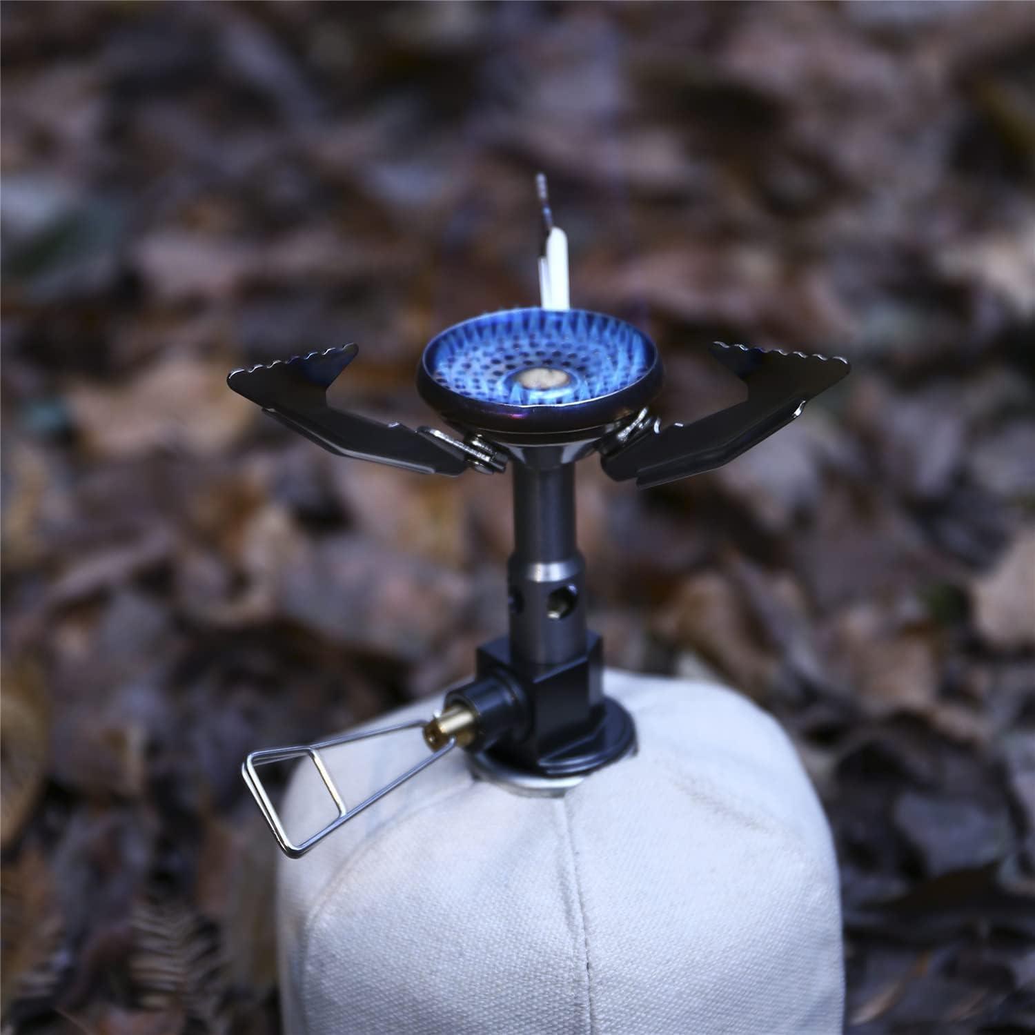imageFire Maple Polaris Pressure Regulator Stove Portable Camping Backpacking Stove Lightweight Durable Camp Cooking Stuff Wind Resistent Jet Burner Perfect Boiling Performance in Cold Weather Upright Version