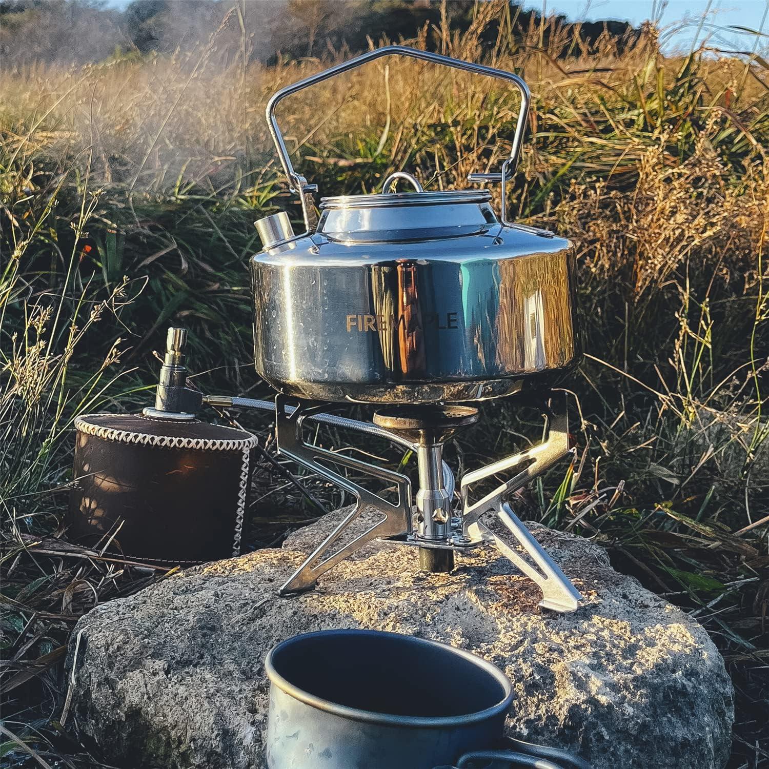 imageFire Maple Polaris Pressure Regulator Stove Portable Camping Backpacking Stove Lightweight Durable Camp Cooking Stuff Wind Resistent Jet Burner Perfect Boiling Performance in Cold Weather Remote Version