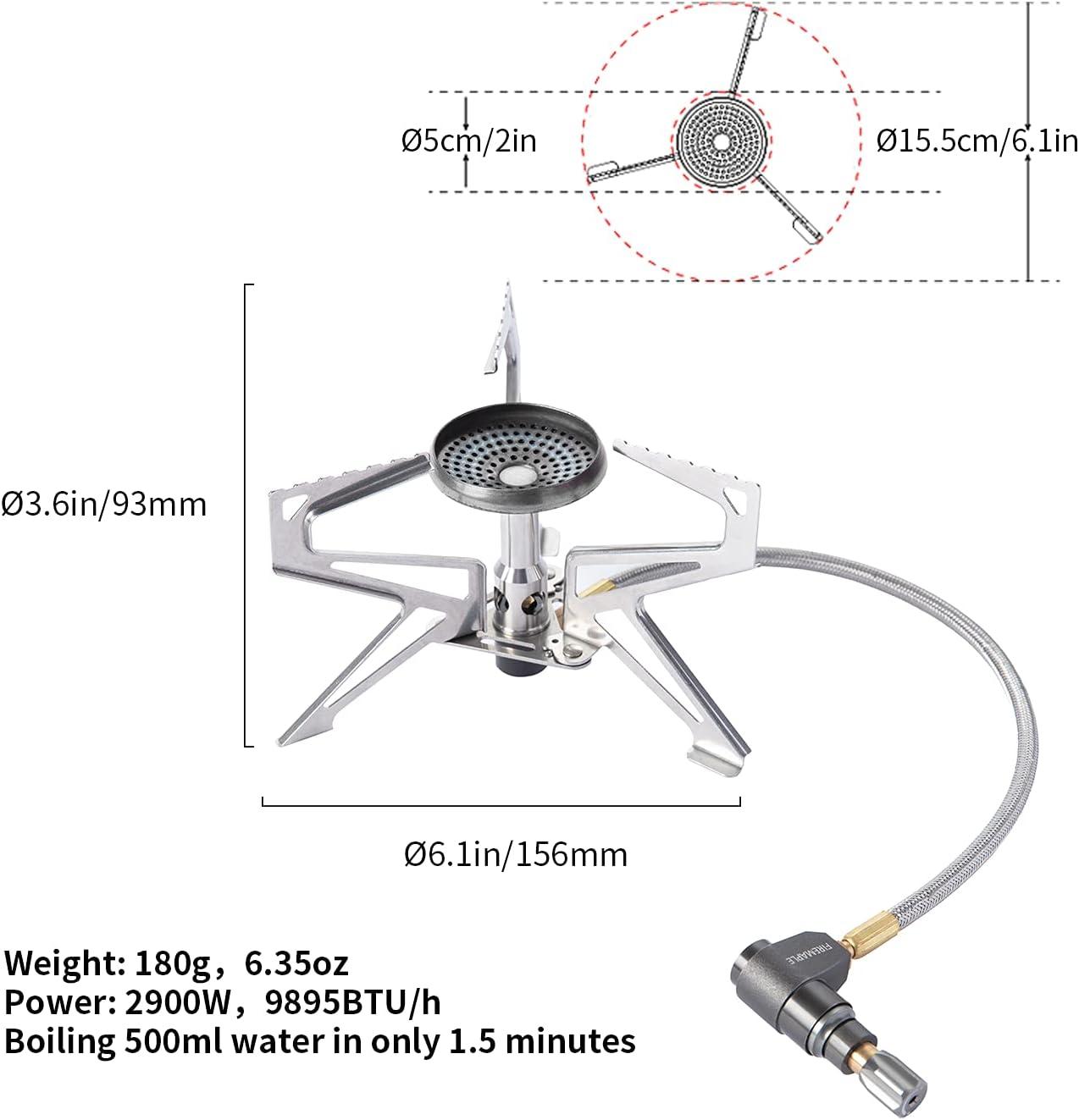 imageFire Maple Polaris Pressure Regulator Stove Portable Camping Backpacking Stove Lightweight Durable Camp Cooking Stuff Wind Resistent Jet Burner Perfect Boiling Performance in Cold Weather Remote Version