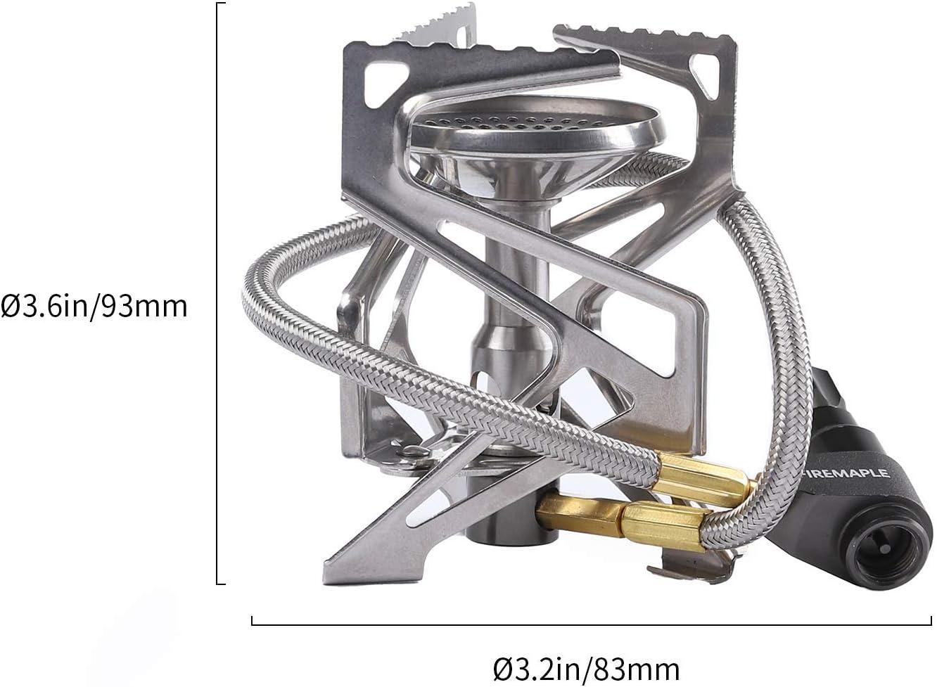 imageFire Maple Polaris Pressure Regulator Stove Portable Camping Backpacking Stove Lightweight Durable Camp Cooking Stuff Wind Resistent Jet Burner Perfect Boiling Performance in Cold Weather Remote Version