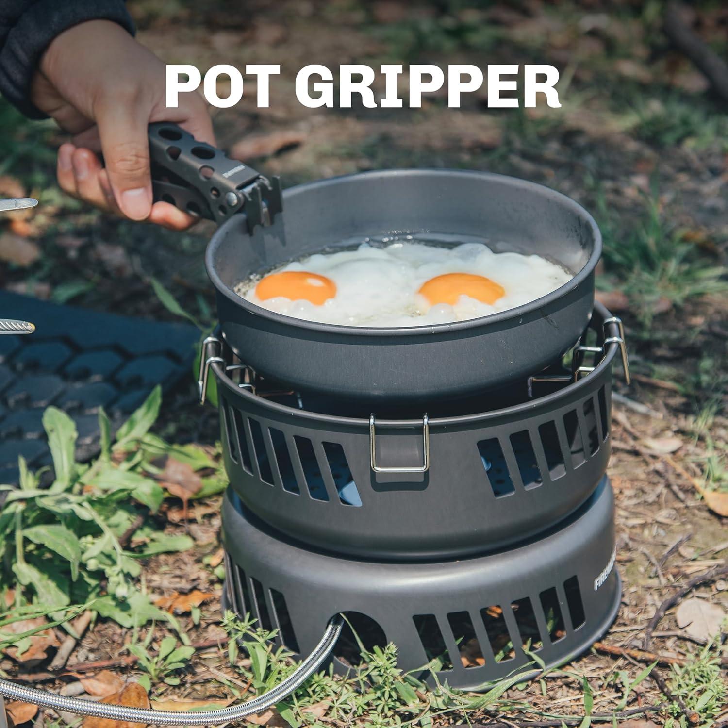 imageFire Maple Versatile Outdoor Cooking Set Gas Stove Aluminum Compact ampamp Durable Camping Cookware KitGas