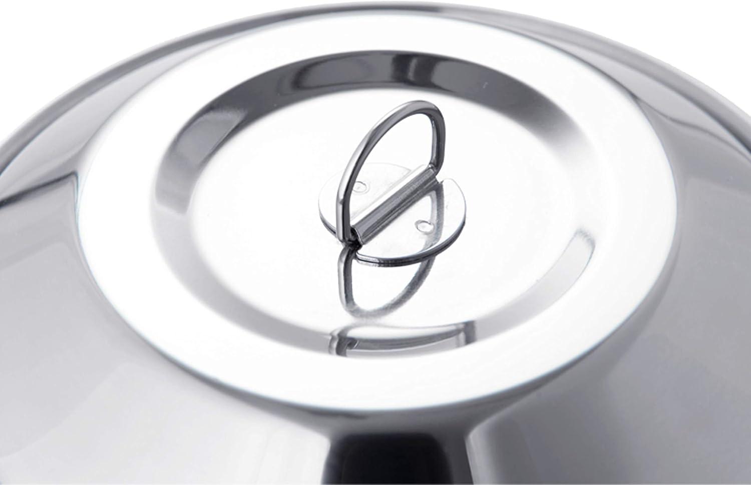 imageFireMaple Antarcti 10 Liter Stainless Steel Camping Bowls with Locking Lid Camping Cook Pot Folding Handle