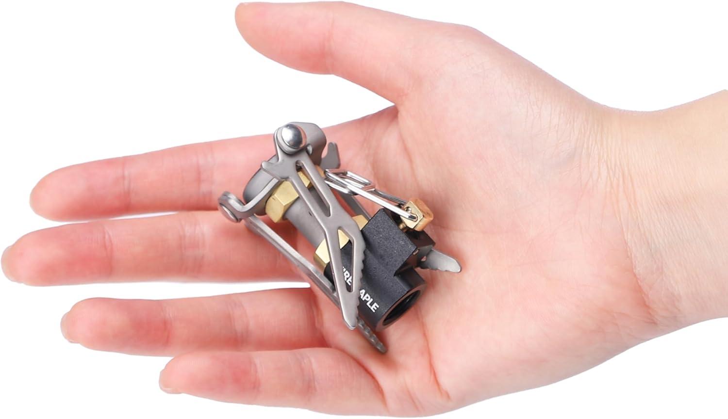 imageFireMaple FMS300T Portable Stove Ultra Light Hiking Stove Titanium for Backpacking Camping Outdoor ISPO Design Award Gold Winner300T Black