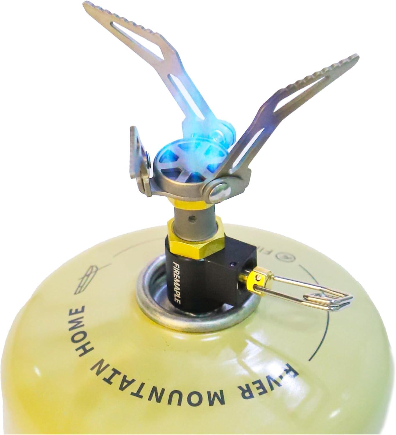 imageFireMaple FMS300T Portable Stove Ultra Light Hiking Stove Titanium for Backpacking Camping Outdoor ISPO Design Award Gold Winner300T Black