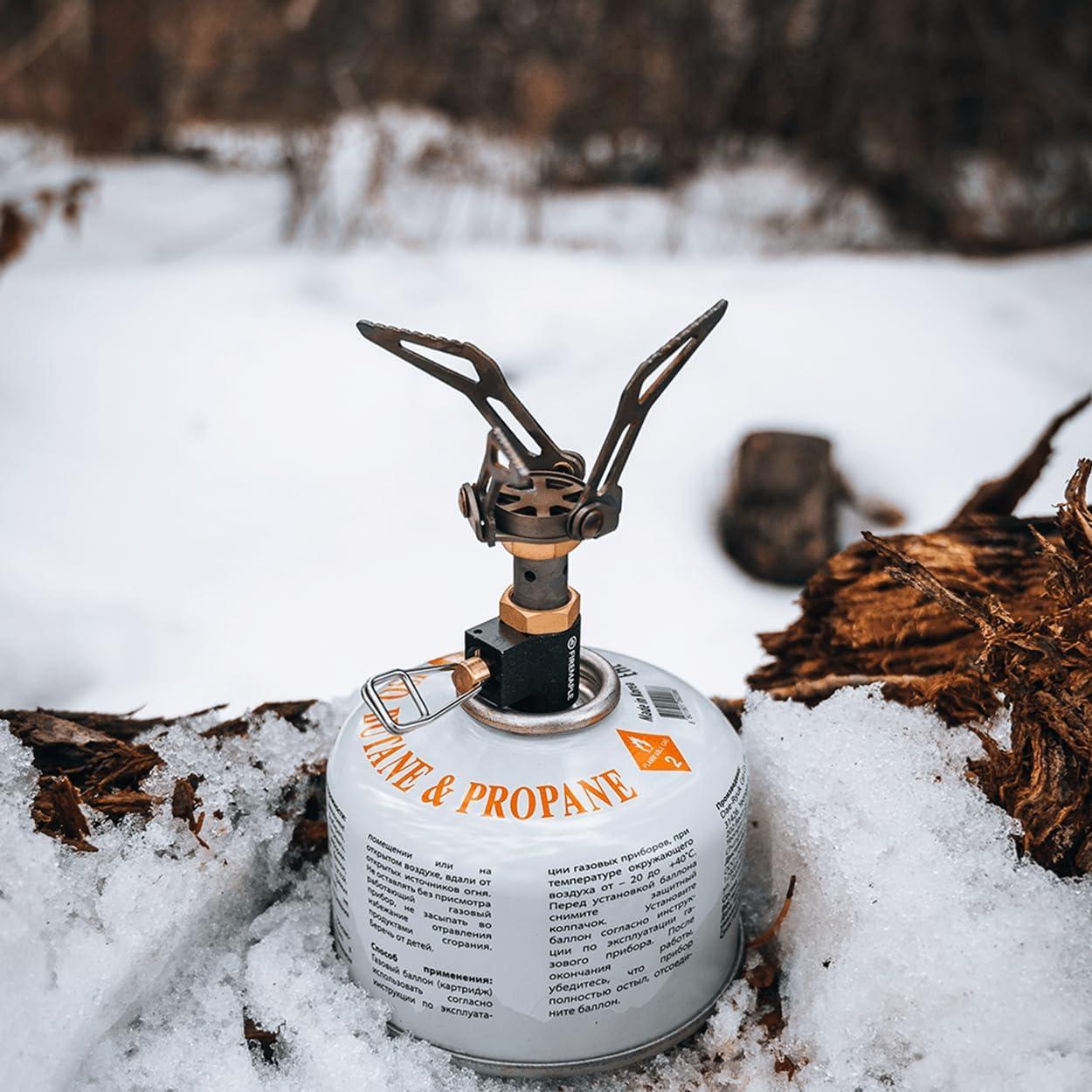 imageFireMaple FMS300T Portable Stove Ultra Light Hiking Stove Titanium for Backpacking Camping Outdoor ISPO Design Award Gold Winner300T Black