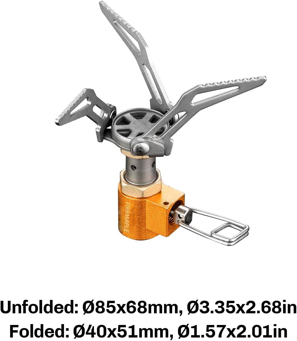 imageFireMaple FMS300T Portable Stove Ultra Light Hiking Stove Titanium for Backpacking Camping Outdoor ISPO Design Award Gold Winner300T Orange