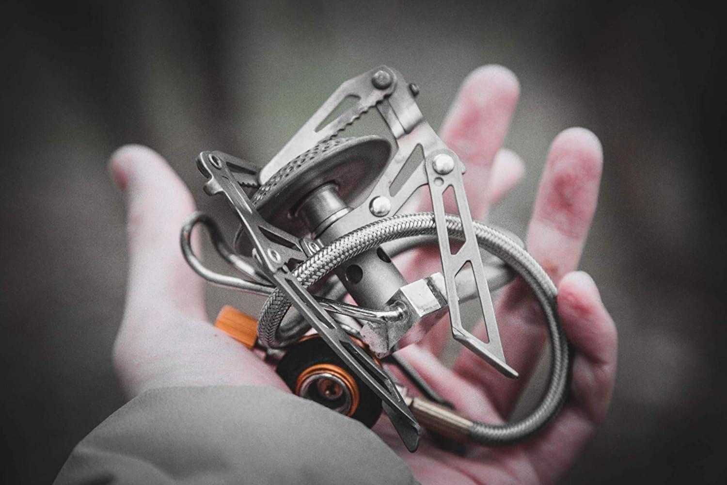 imageFireMaple FMS300T Portable Stove Ultra Light Hiking Stove Titanium for Backpacking Camping Outdoor ISPO Design Award Gold WinnerBlade 2