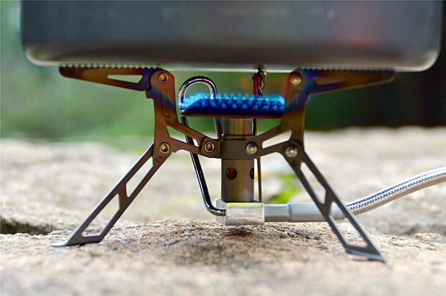 imageFireMaple FMS300T Portable Stove Ultra Light Hiking Stove Titanium for Backpacking Camping Outdoor ISPO Design Award Gold WinnerBlade 2