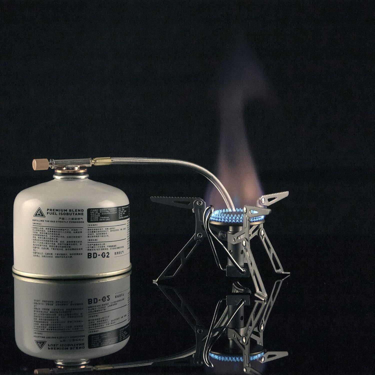 imageFireMaple FMS300T Portable Stove Ultra Light Hiking Stove Titanium for Backpacking Camping Outdoor ISPO Design Award Gold WinnerBlade 2