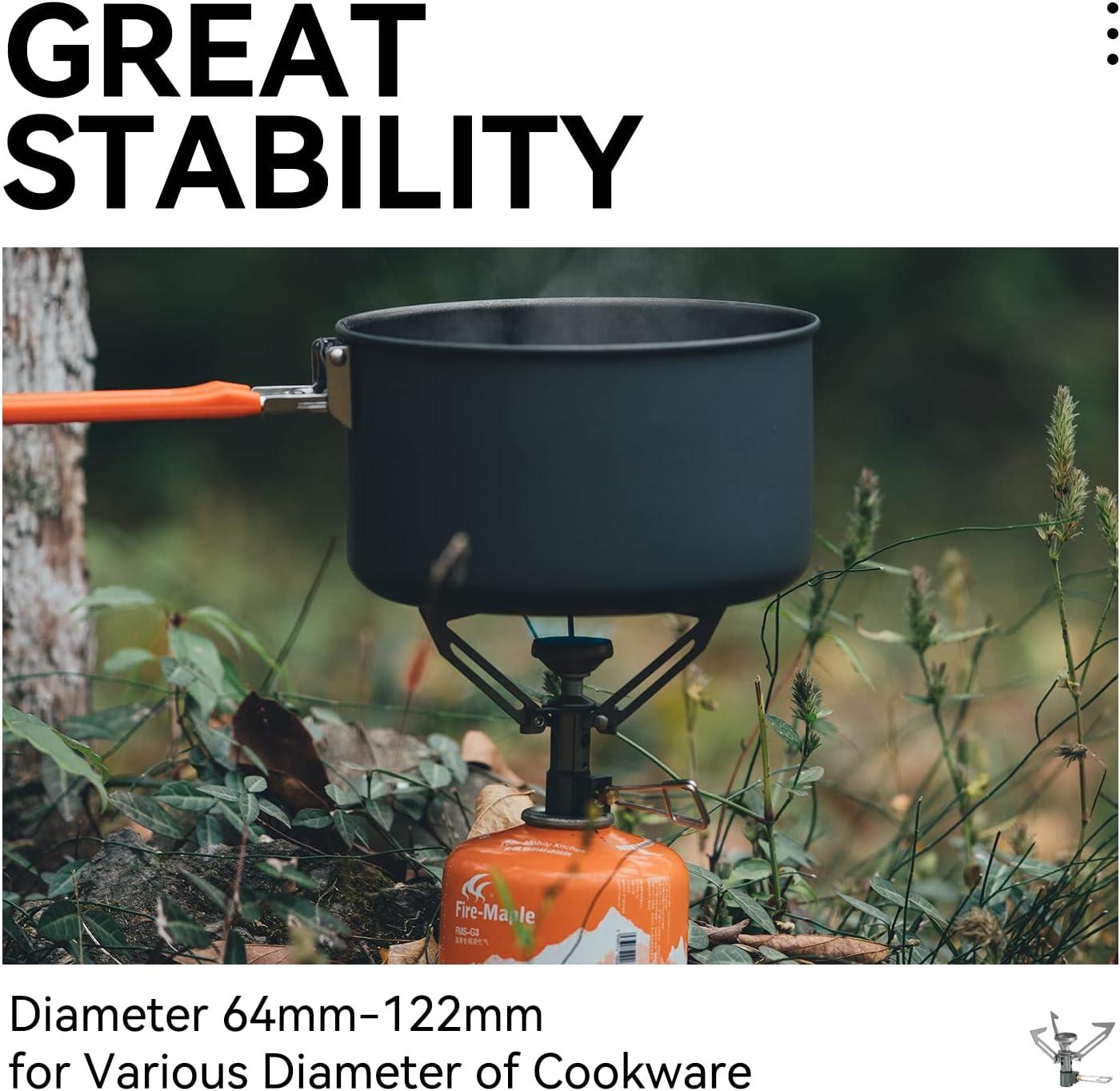 imageFireMaple FMS300T Portable Stove Ultra Light Hiking Stove Titanium for Backpacking Camping Outdoor ISPO Design Award Gold WinnerHornet 2
