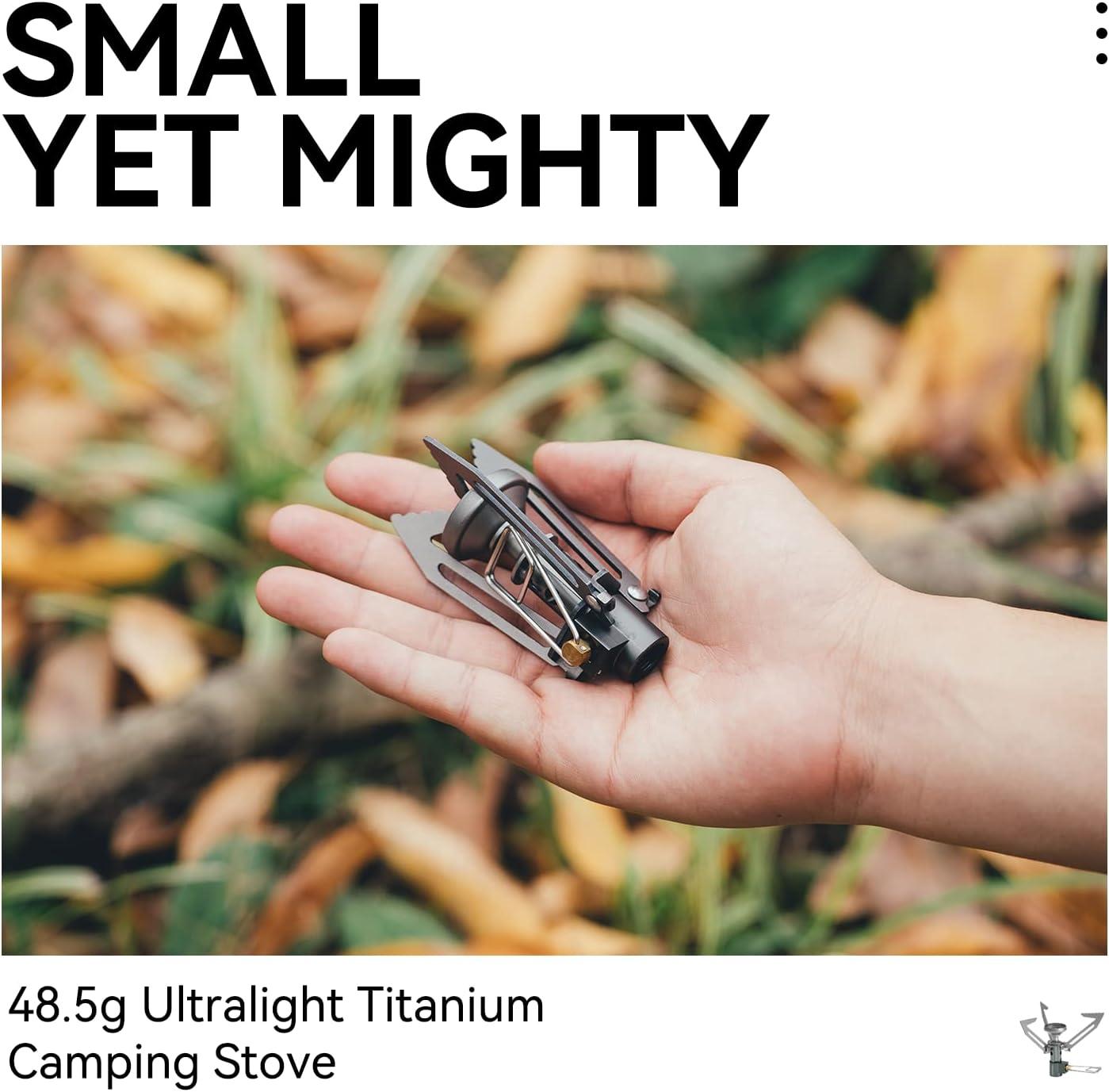 imageFireMaple FMS300T Portable Stove Ultra Light Hiking Stove Titanium for Backpacking Camping Outdoor ISPO Design Award Gold WinnerHornet 2