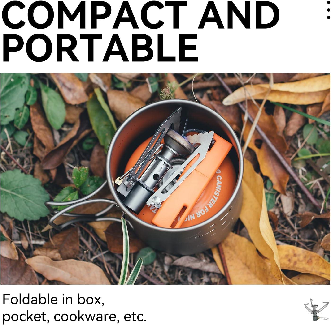 imageFireMaple FMS300T Portable Stove Ultra Light Hiking Stove Titanium for Backpacking Camping Outdoor ISPO Design Award Gold WinnerHornet 2