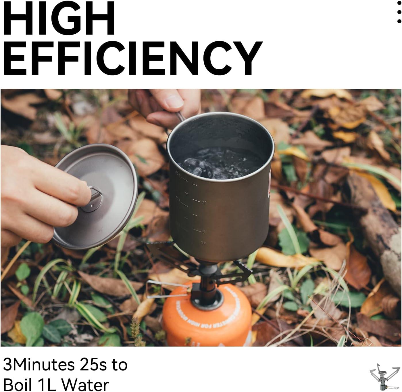 imageFireMaple FMS300T Portable Stove Ultra Light Hiking Stove Titanium for Backpacking Camping Outdoor ISPO Design Award Gold WinnerHornet 2