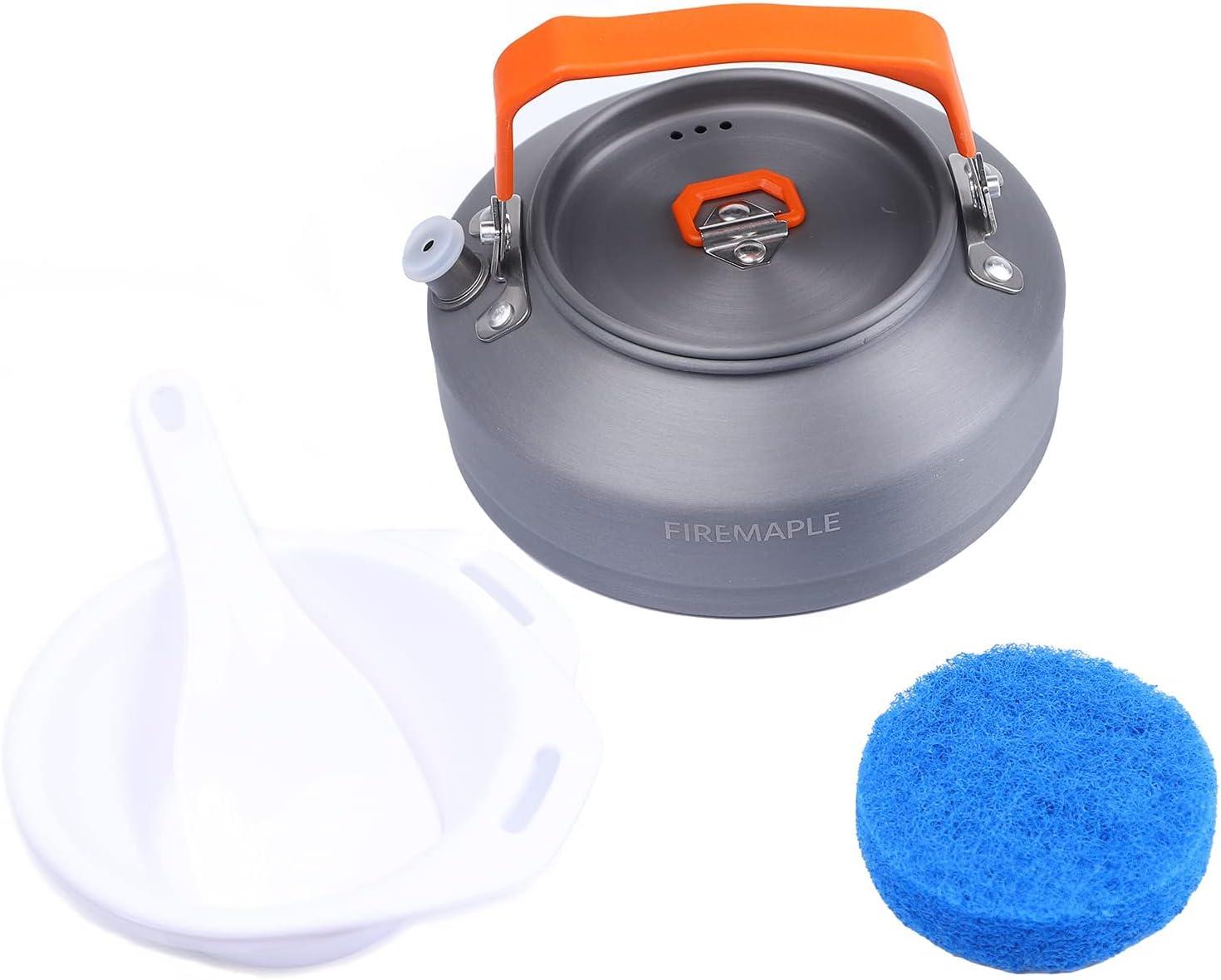 imageFireMaple Feast 4 Piece Camping Cookware Cookware Cookware Kit Outdoor Cookware Set with Pots Kettle Saucepans and Spatula for Hiking Fishing PicnicFeast 2