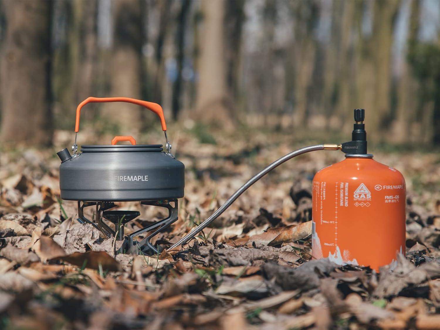 imageFireMaple Feast T3 Camping Kettle 08 Liter Lightweight Portable Teapot Aluminum for hiking campingFiremapleFMCT3