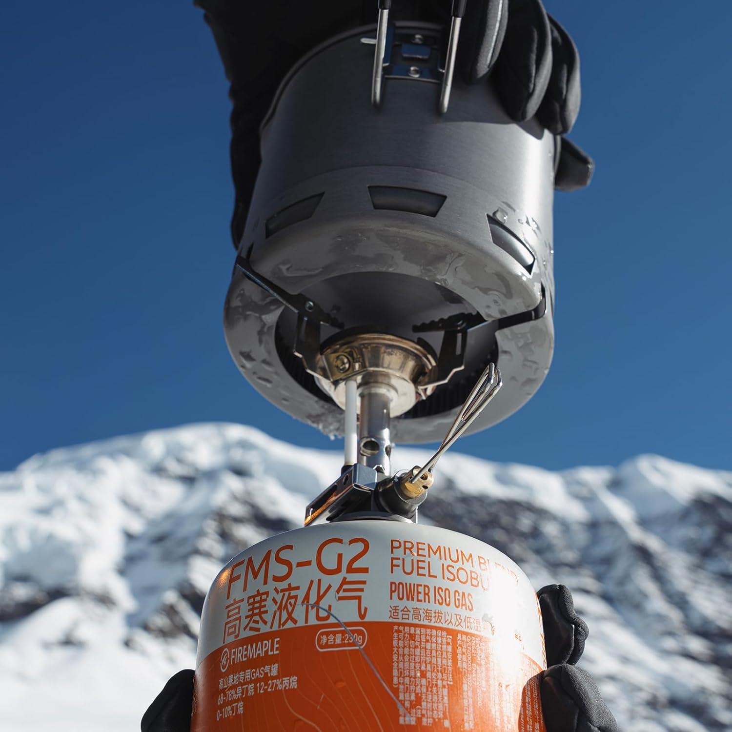 imageFireMaple Petrel Ultralight Pot High Efficiency Aluminum Camping and Backpacking Pot with HeatProof Handle Portable and CompactG2