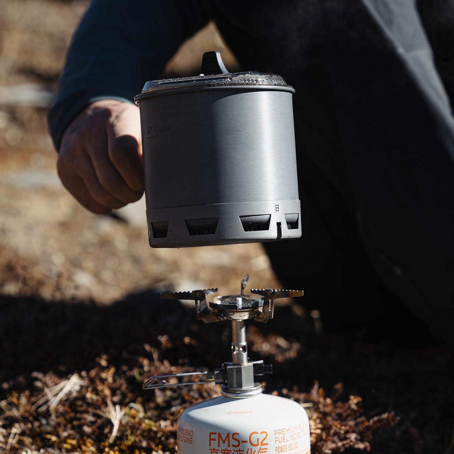 imageFireMaple Petrel Ultralight Pot High Efficiency Aluminum Camping and Backpacking Pot with HeatProof Handle Portable and CompactG2