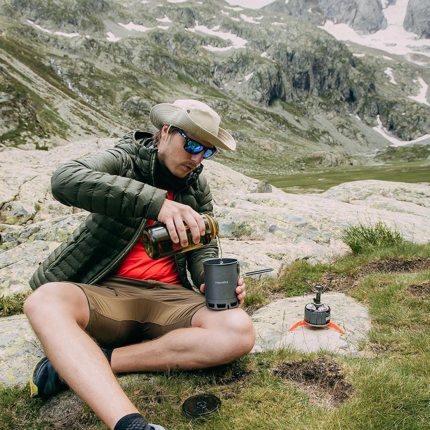 imageFireMaple Petrel Ultralight Pot High Efficiency Aluminum Camping and Backpacking Pot with HeatProof Handle Portable and CompactG3