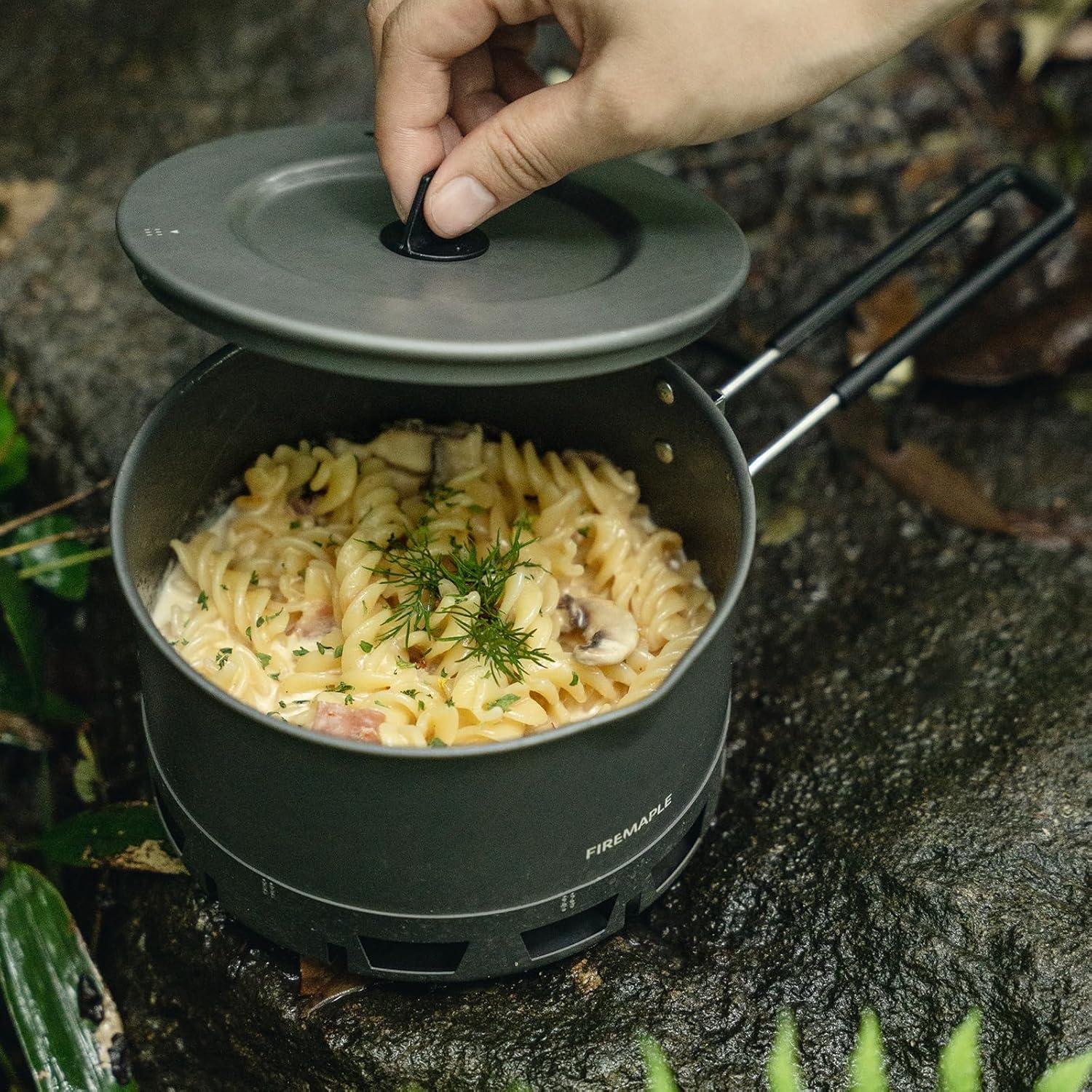 imageFireMaple Petrel Ultralight Pot High Efficiency Aluminum Camping and Backpacking Pot with HeatProof Handle Portable and CompactPetrel Ramen Pot