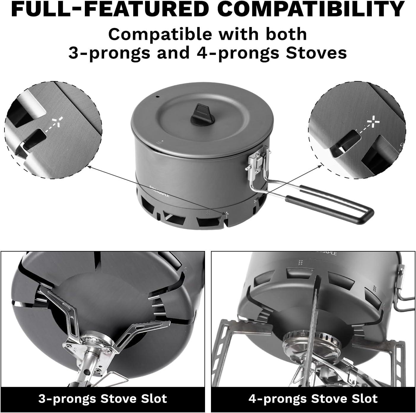imageFireMaple Petrel Ultralight Pot High Efficiency Aluminum Camping and Backpacking Pot with HeatProof Handle Portable and CompactPetrel Ramen Pot