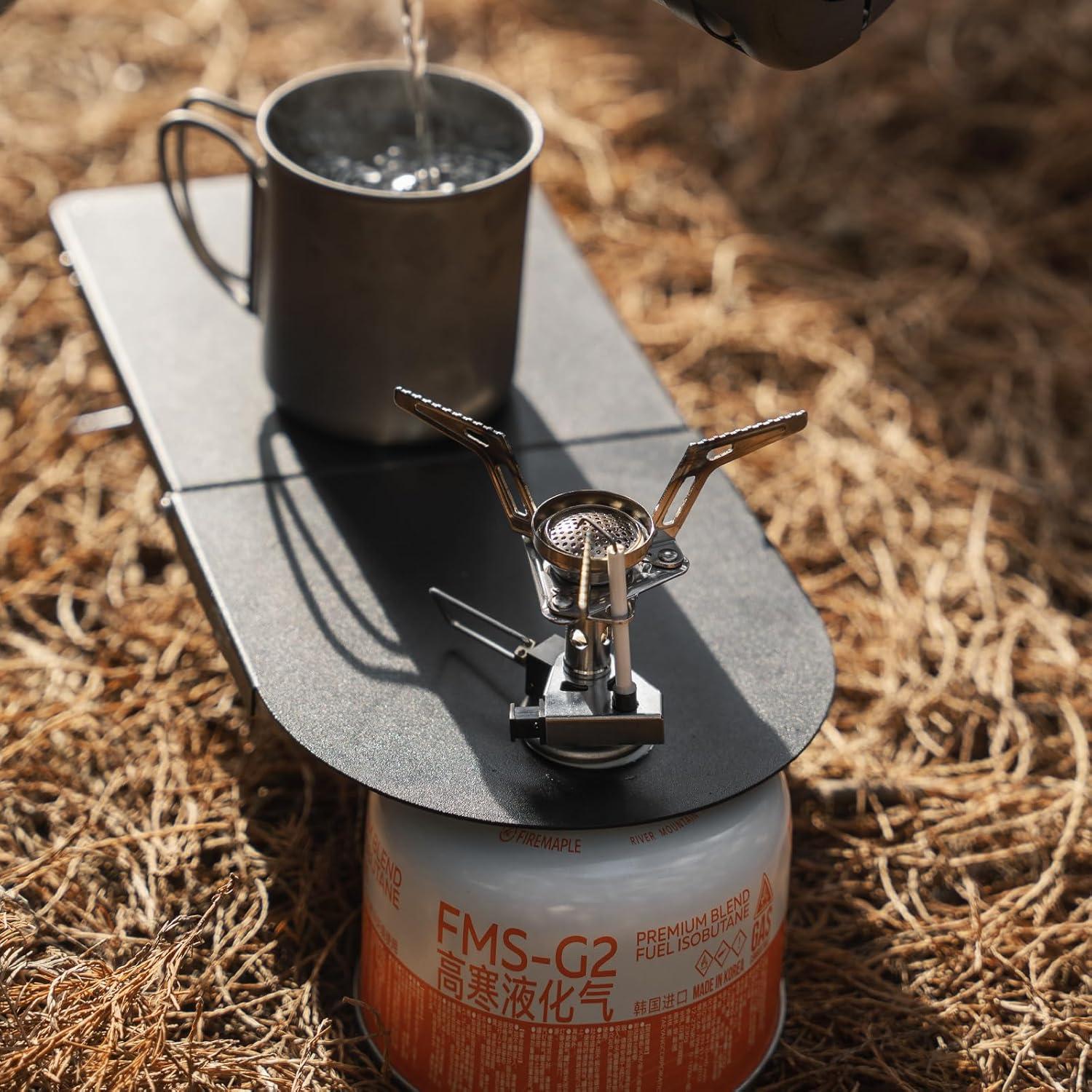 imageFireMaple Torch Gas Stove Ultralight Backpacking Camping Stove Builtin Piezo Ignition Stainless Steel ampamp Aluminum Alloy Compact ampamp Portable Ideal for Hiking ampamp Outdoor CookingTorch Gas Stove