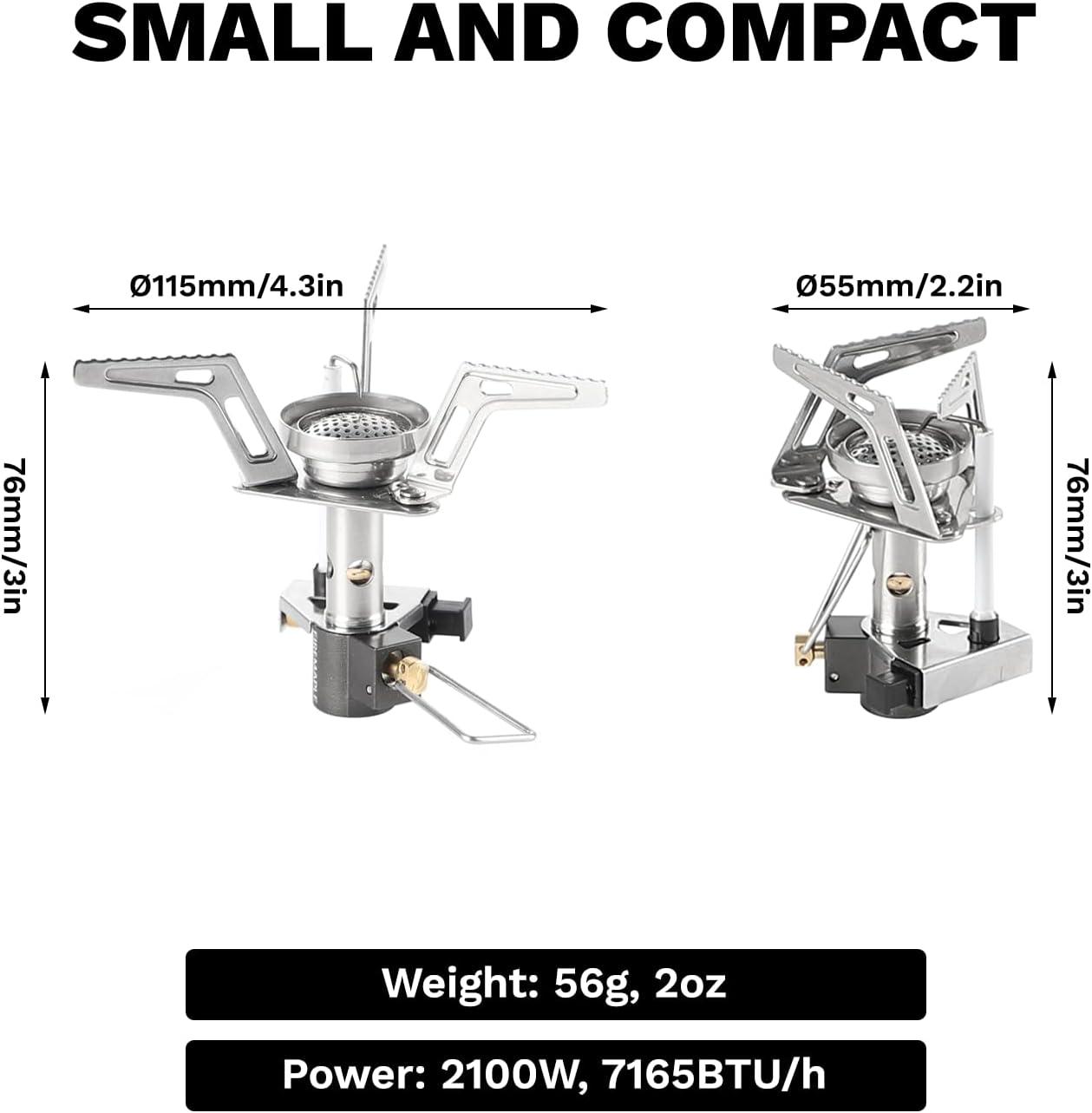 imageFireMaple Torch Gas Stove Ultralight Backpacking Camping Stove Builtin Piezo Ignition Stainless Steel ampamp Aluminum Alloy Compact ampamp Portable Ideal for Hiking ampamp Outdoor CookingTorch Gas Stove