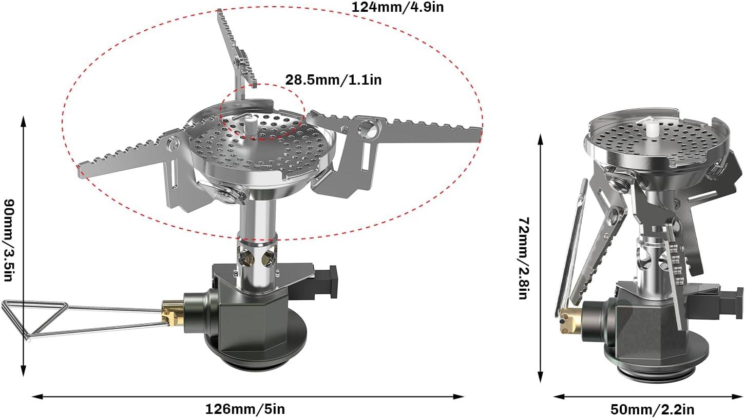 imageFireMaple Torch Gas Stove Ultralight Backpacking Camping Stove Builtin Piezo Ignition Stainless Steel ampamp Aluminum Alloy Compact ampamp Portable Ideal for Hiking ampamp Outdoor Cookinggreenpeak2