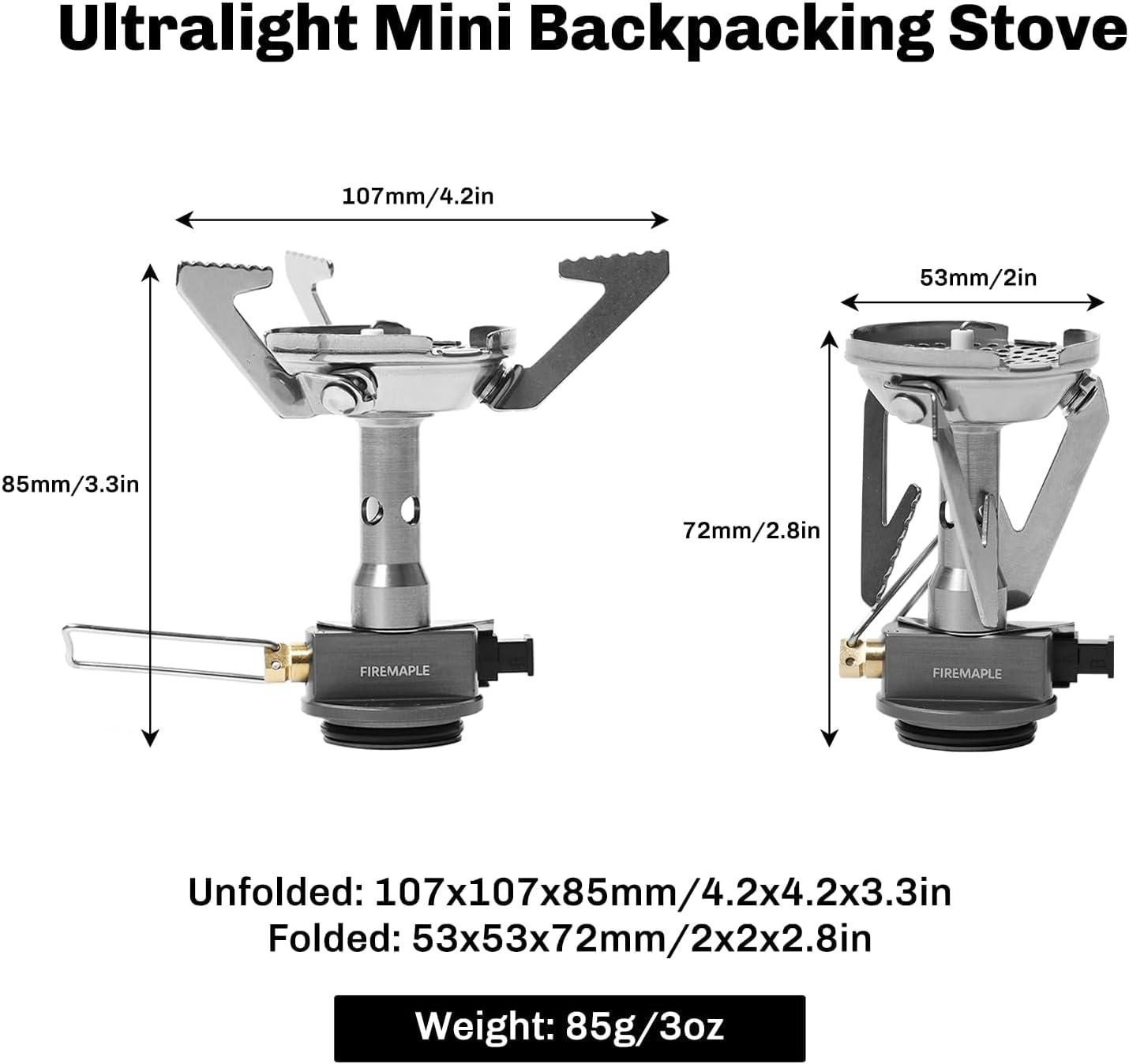 imageFireMaple Torch Gas Stove Ultralight Backpacking Camping Stove Builtin Piezo Ignition Stainless Steel ampamp Aluminum Alloy Compact ampamp Portable Ideal for Hiking ampamp Outdoor Cookinggreenpeak1