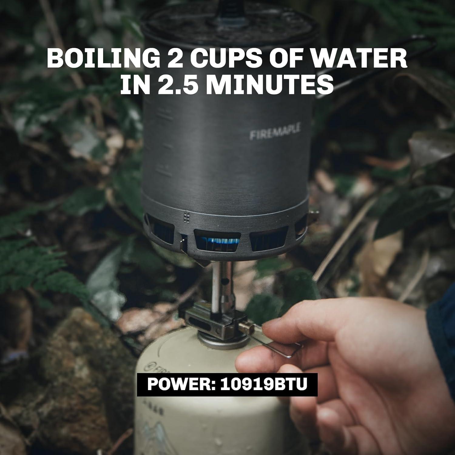 imageFireMaple Torch Gas Stove Ultralight Backpacking Camping Stove Builtin Piezo Ignition Stainless Steel ampamp Aluminum Alloy Compact ampamp Portable Ideal for Hiking ampamp Outdoor Cookinggreenpeak1