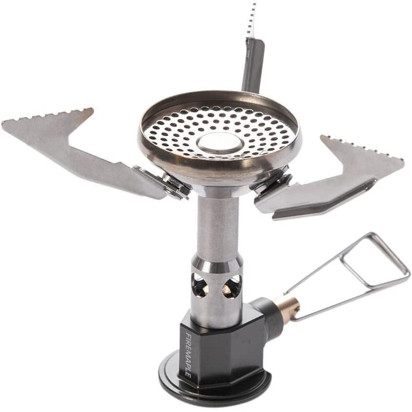 imageFire Maple Polaris Pressure Regulator Stove Portable Camping Backpacking Stove Lightweight Durable Camp Cooking Stuff Wind Resistent Jet Burner Perfect Boiling Performance in Cold Weather Upright Version