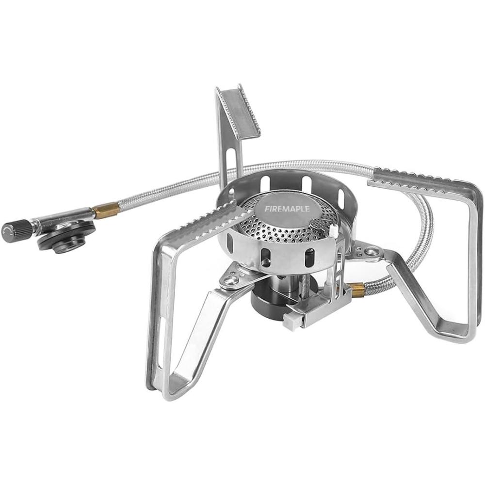 imageFireMaple FMS125 PRO Gas Stove Compact HighPowered Backpacking Stove with WindResistant Flame Stable Detachable Design Electric Ignition Lightweight ampamp Durable for Camping ampamp Hiking