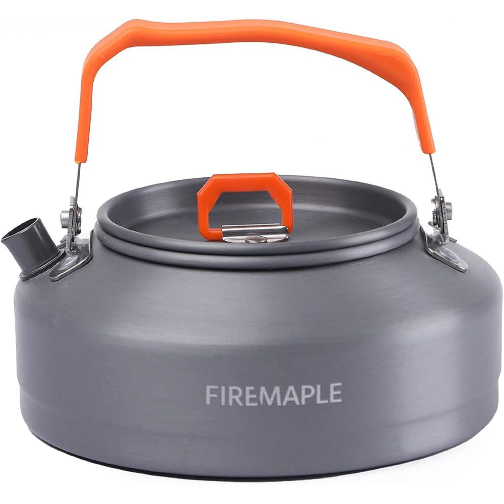 imageFireMaple Feast T3 Camping Kettle 08 Liter Lightweight Portable Teapot Aluminum for hiking campingFiremapleFMCT3