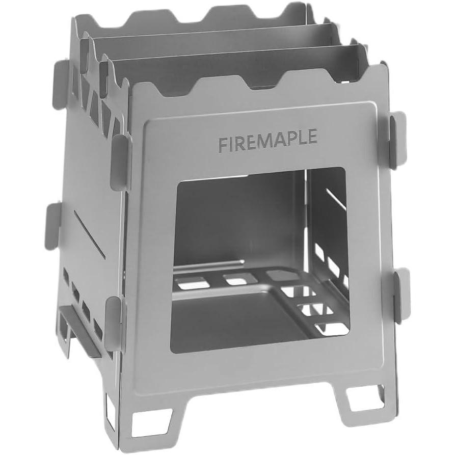imageFireMaple Fortress Titanium Wood Stove UltraLightweight Compact ampamp MultiUse Stove for Camping Hiking ampamp Backpacking