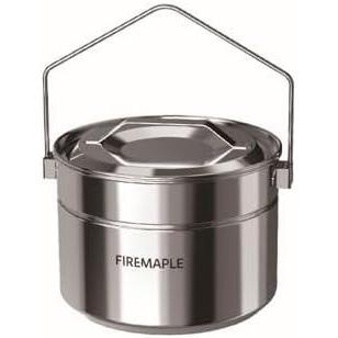 imageFiremaple Antarcti Stainless Steel Pot Food Grade SUS304 Camping Pot with Steaming Function Lightweight and Durable for Outdoor Cooking18L