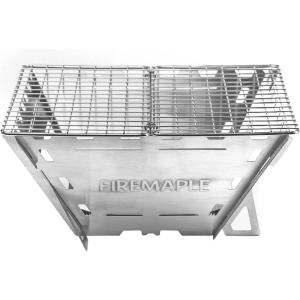 Fire Maple Maverick Wood Stove | Portable Durable Stainless Steel Campfire Stove | Ideal for Camping Backpacking Hiking Trips (Triangle Version)(Square Version)