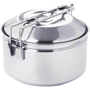 Fire-Maple Antarcti 1.0 Liter Stainless Steel Camping Bowls with Locking Lid, Camping Cook Pot Folding Handle
