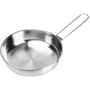 Fire-Maple Antarcti 8″ Frying Pan | SUS 304 Stainless Steel Skillet | Durable and Easy to Clean | Ideal for Camping Fishing Bushcraft