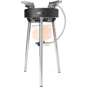 Fire-Maple Saturn X Camping Stove – High-Power Outdoor Cooking Stove with Dual Preheating Tubes, Wind-Resistant, Adjustable Height and Foldable Supports for Camping