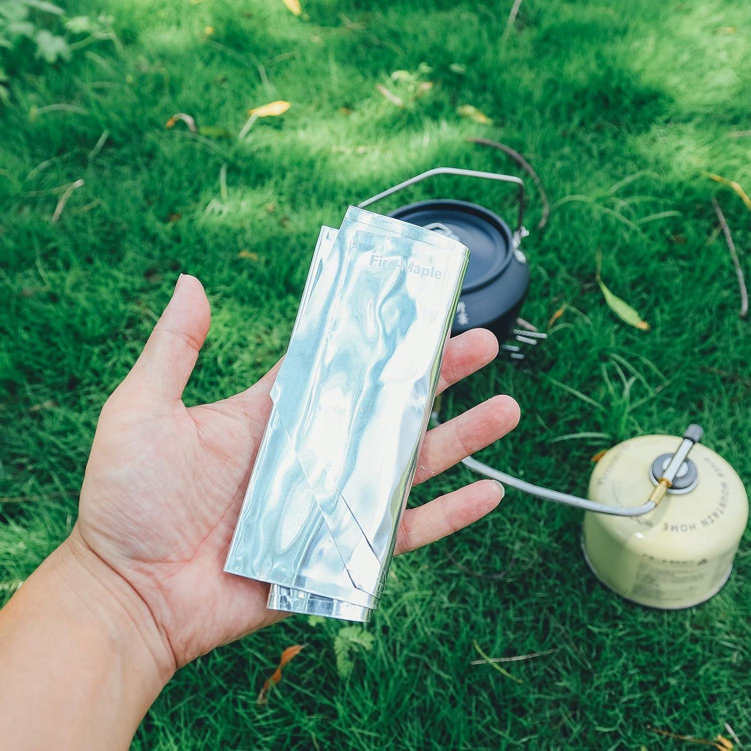 imageFireMaple FMW501 Wind Screen Foldable Camping Stove Windshield Gas Stove Windscreen for Camping Picnic Backpacking Cooking