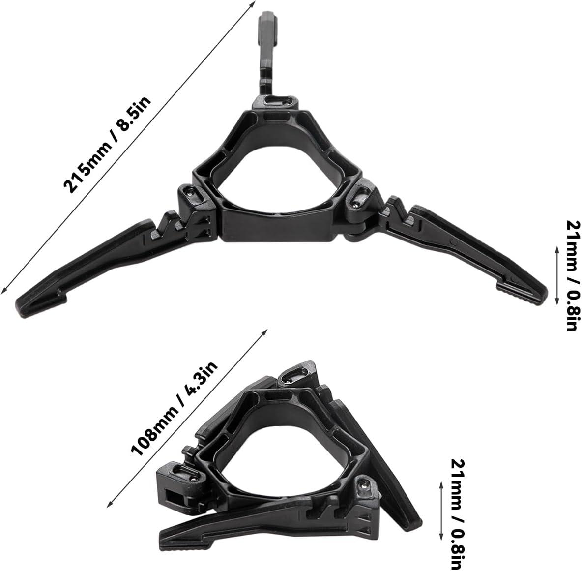 imageFireMaple Foldable Fuel Canister Stand Tripod Support Bracket for Camping Stove and Outdoor CookingBlack