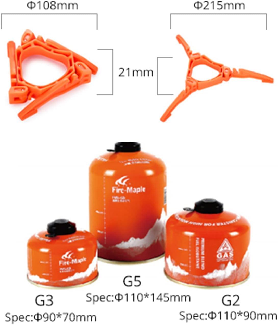 imageFireMaple Foldable Fuel Canister Stand Tripod Support Bracket for Camping Stove and Outdoor CookingOrange