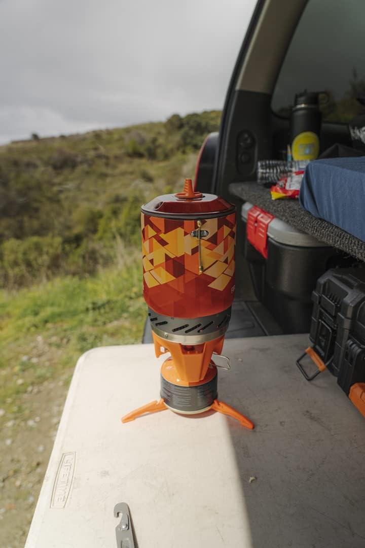 imageFireMaple Foldable Fuel Canister Stand Tripod Support Bracket for Camping Stove and Outdoor CookingOrange