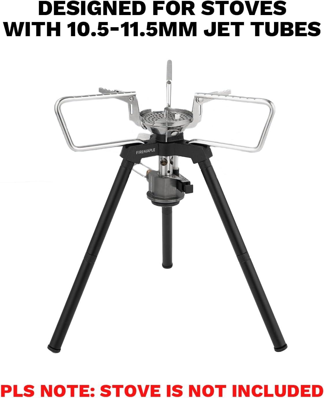 imageFireMaple Oar Stove StandUniversal Adjustable Compact Tripod for Backpacking StovesIntegrated Furnace SupportIdeal for Greenpeak 12 and Polaris Upright Stove