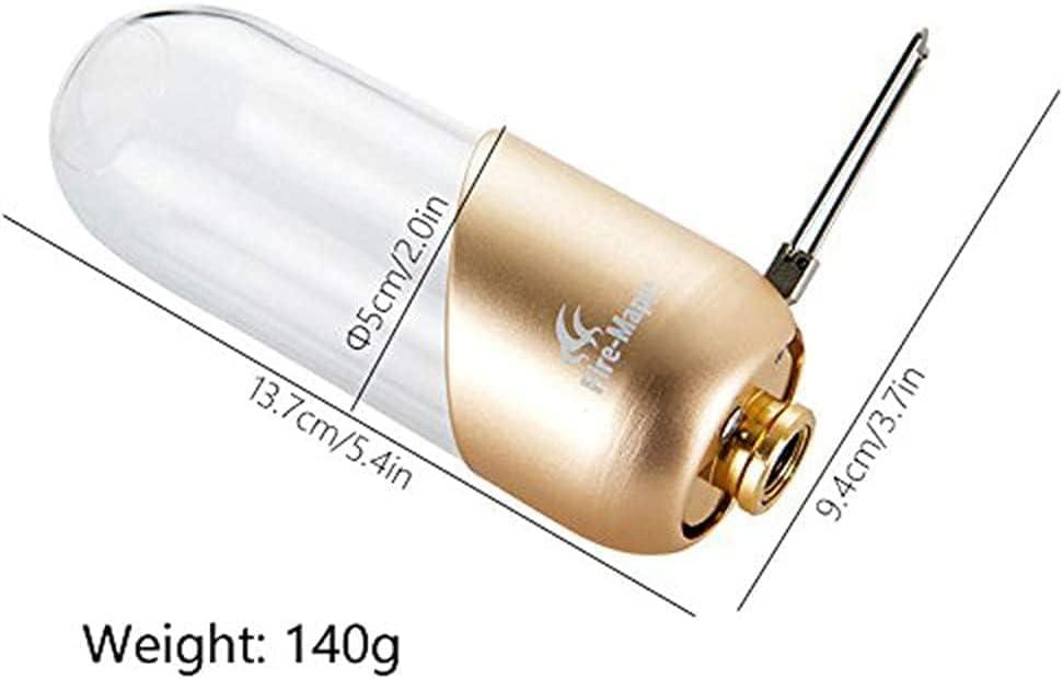 imageFireMaple Orange Camping Lantern Glass Steel ampamp Aluminum Propane or Isobutane Fuel Canister Beautiful Lights NO Mantles Needed Propane Lanterns for Camping Emergency EssentialOrange