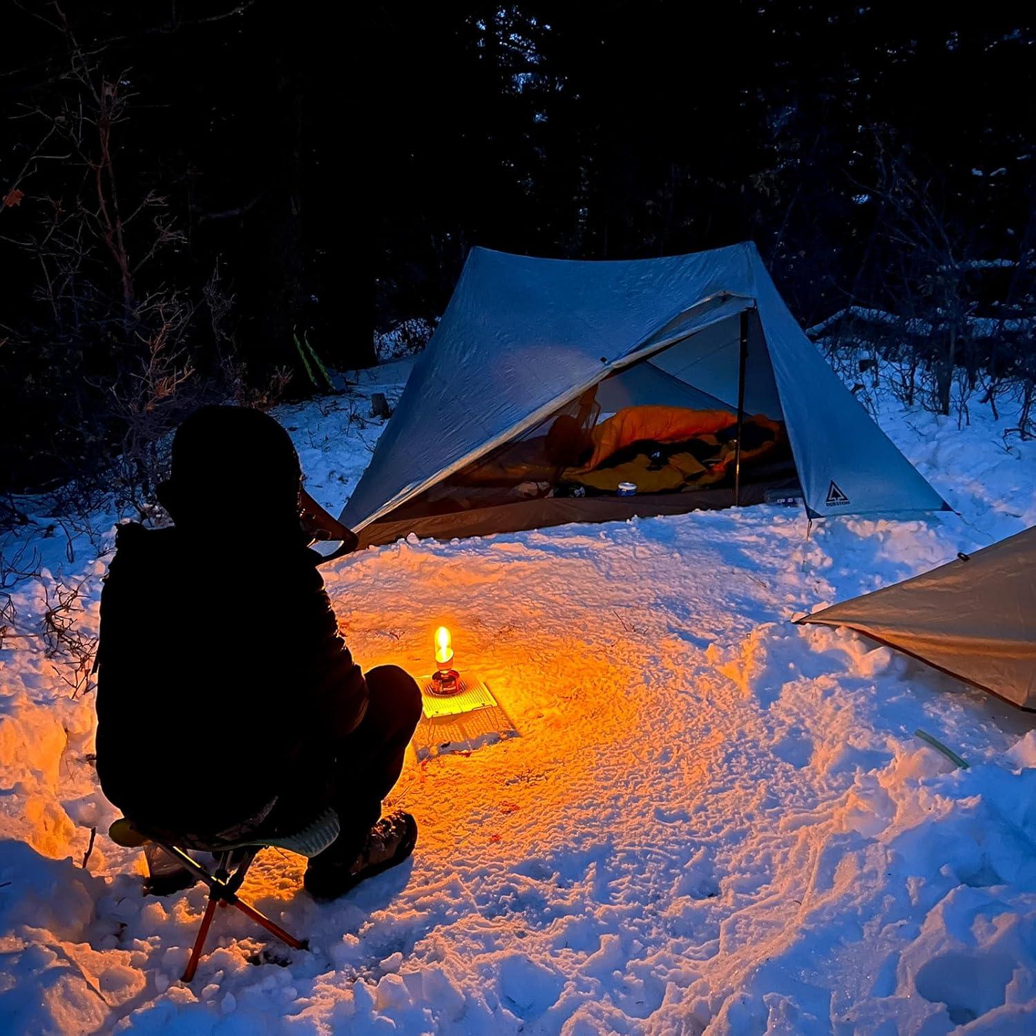 imageFireMaple Orange Camping Lantern Glass Steel ampamp Aluminum Propane or Isobutane Fuel Canister Beautiful Lights NO Mantles Needed Propane Lanterns for Camping Emergency EssentialRed