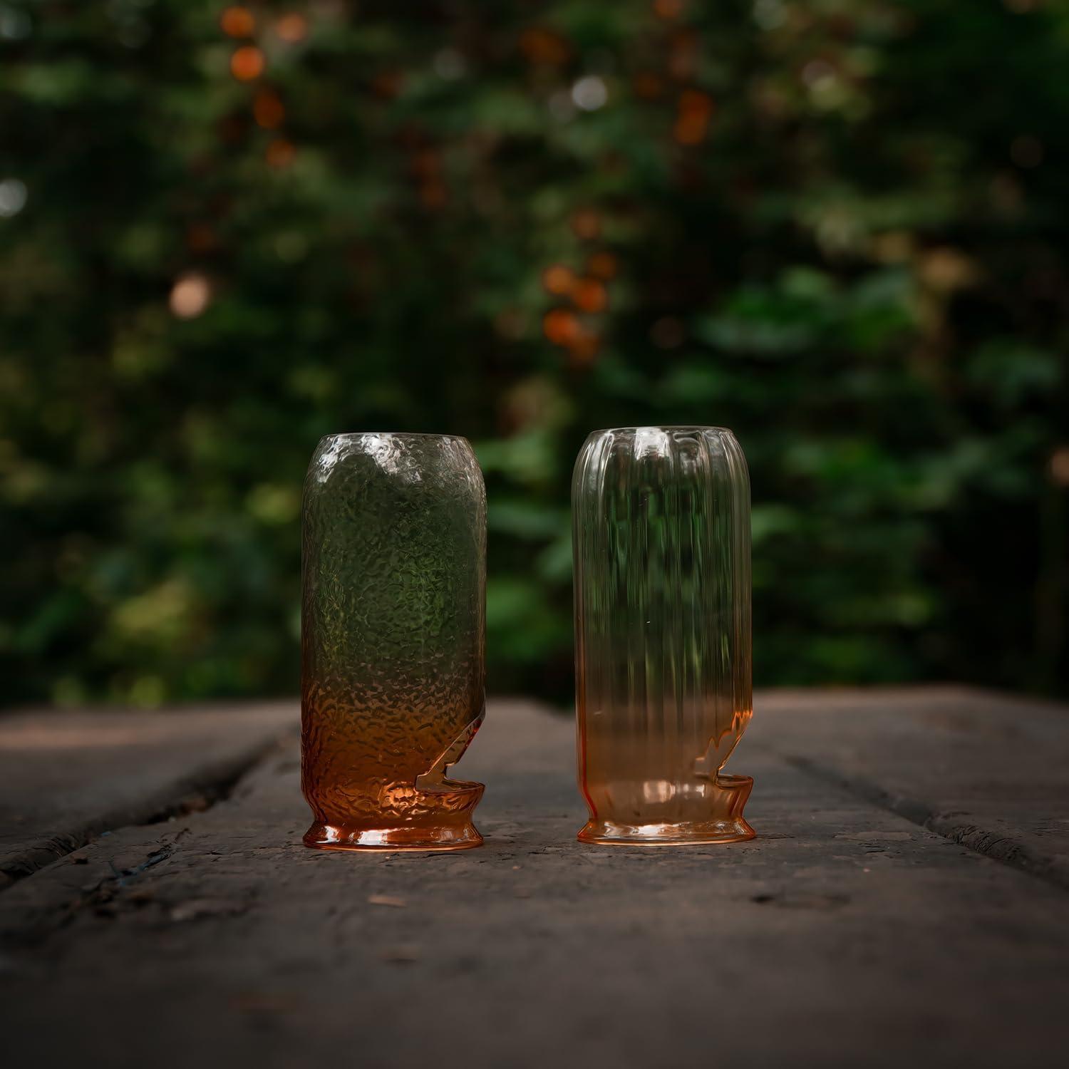 imageFireMaple Orange Camping Lantern Glass Steel ampamp Aluminum Propane or Isobutane Fuel Canister Beautiful Lights NO Mantles Needed Propane Lanterns for Camping Emergency Essentialstripe