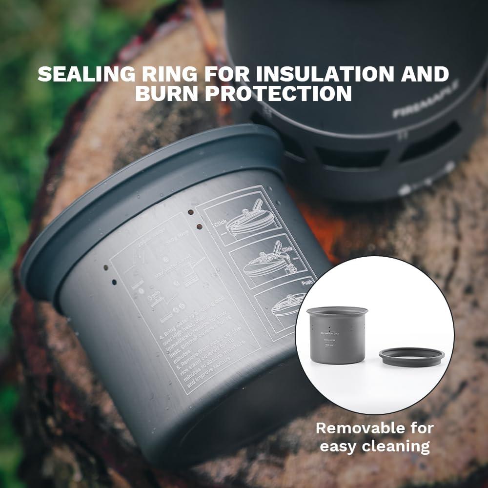 imageFireMaple Petrel Outdoor Rice Cooker 58g 300ml Capacity Compactible with G3 pot and Quickboil Pro System