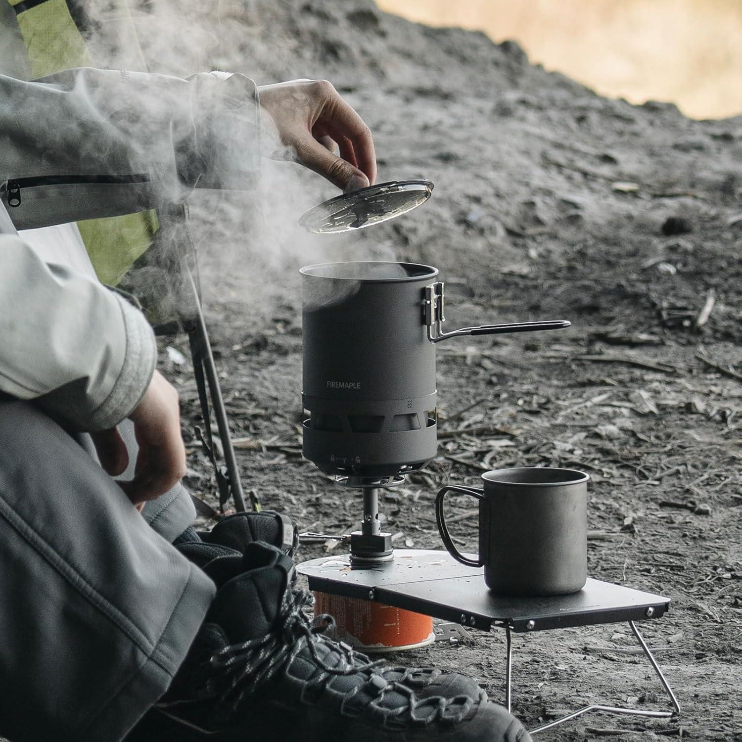imageFireMaple Petrel Ultralight Cooking System Compact ampamp FastBoiling Backpacking Stove SetPetrel Quickboil Pro System