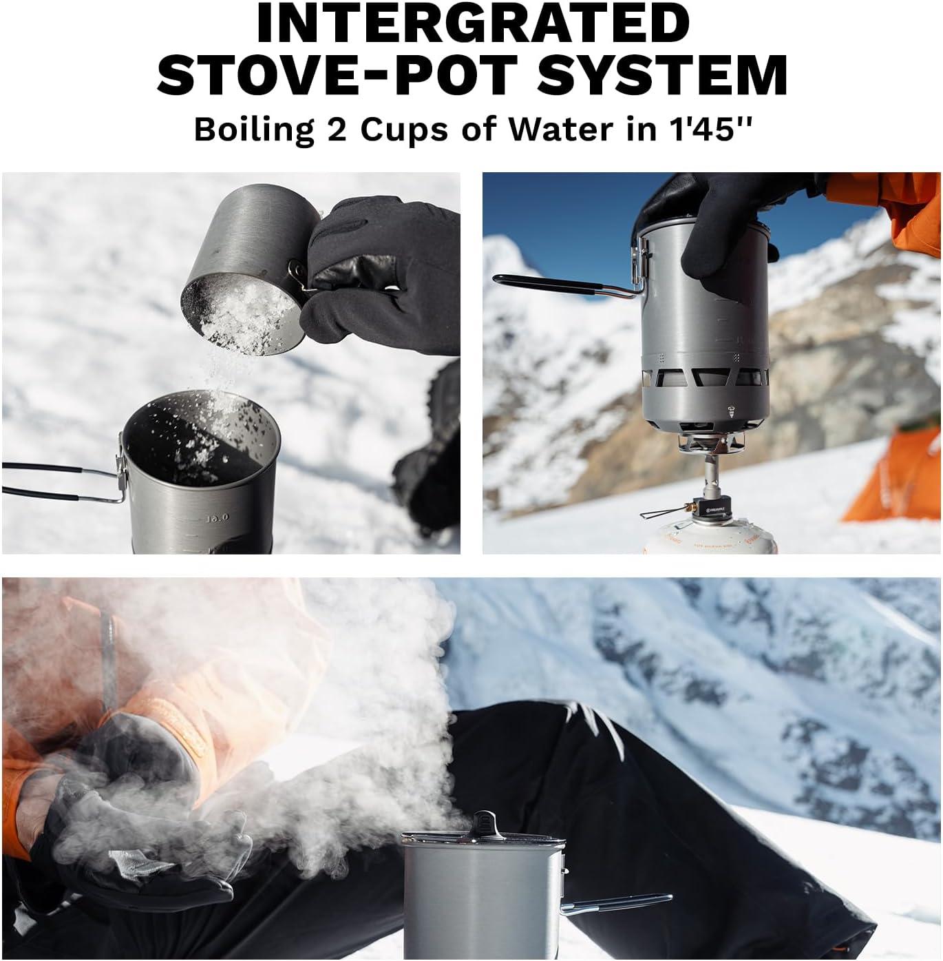 imageFireMaple Petrel Ultralight Cooking System Compact ampamp FastBoiling Backpacking Stove SetPetrel Quickboil Pro System